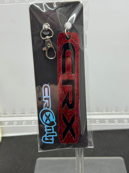CRX Acrylic Keychain - Glitter Red