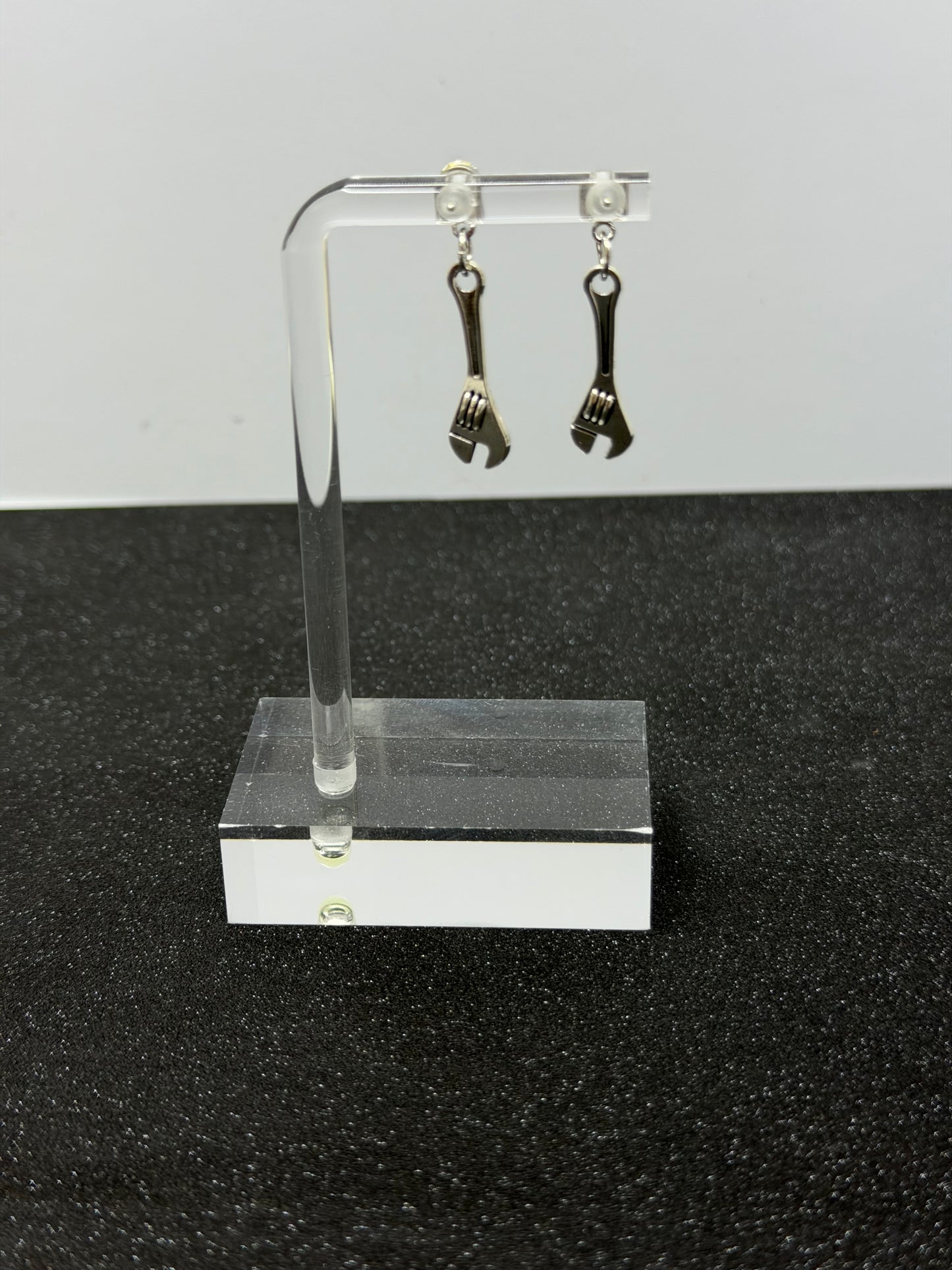 Adjustable Wrench Gem Stud Earrings