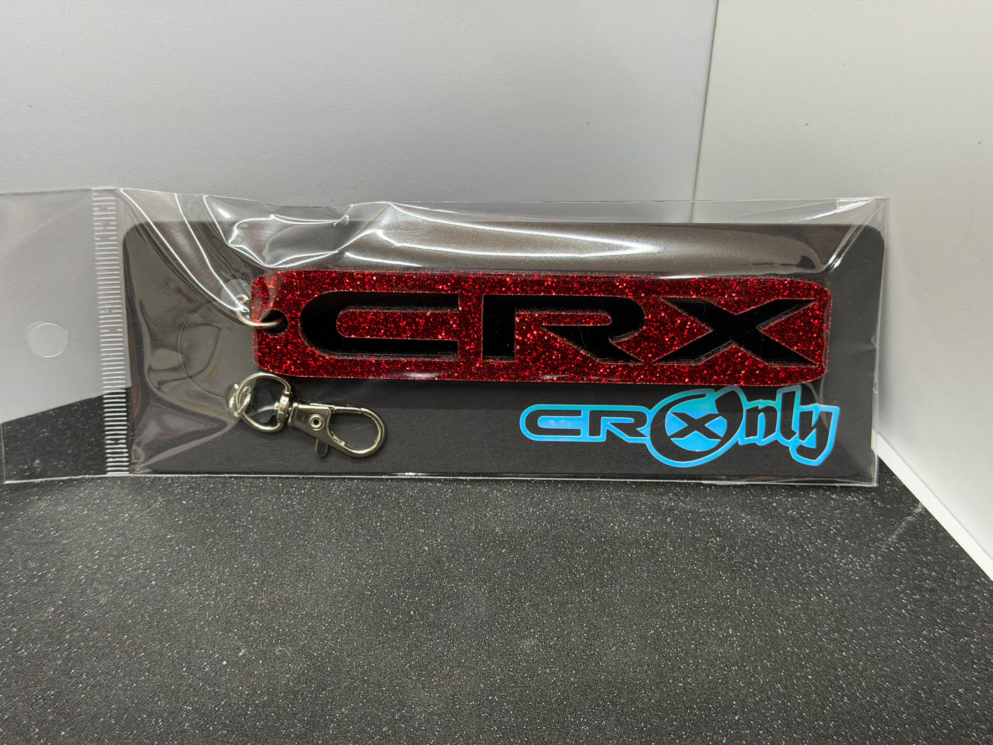 CRX Acrylic Keychain - Glitter Red