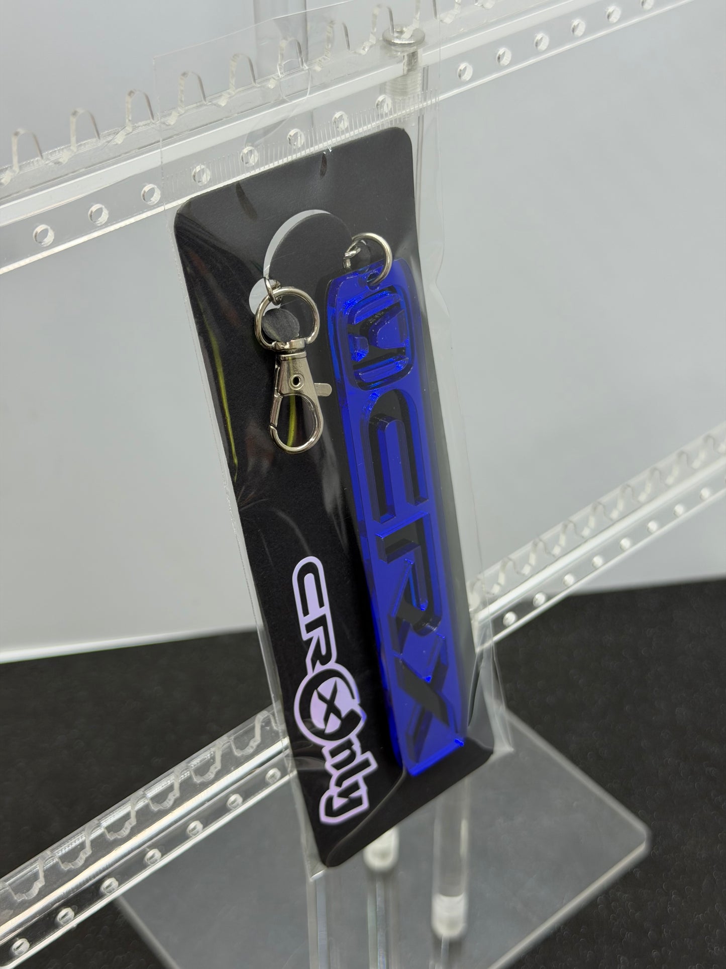 Honda CRX Acrylic Keychain - Blue Mirror