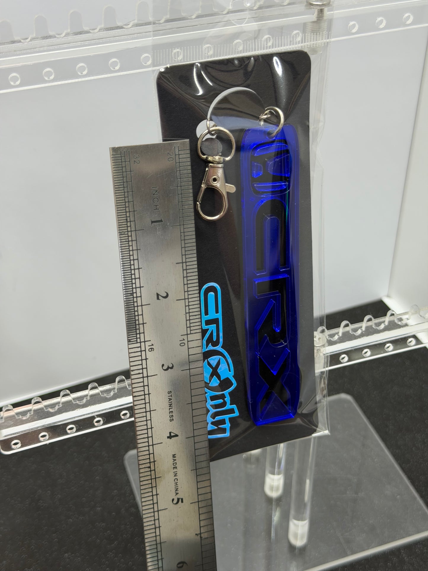 Honda CRX Acrylic Keychain - Blue Mirror