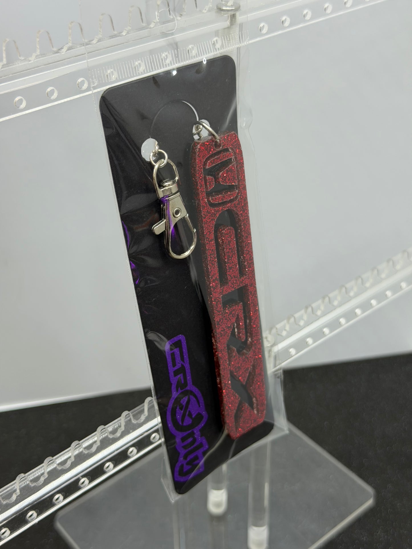 Honda CRX Acrylic Keychain - Glitter Red