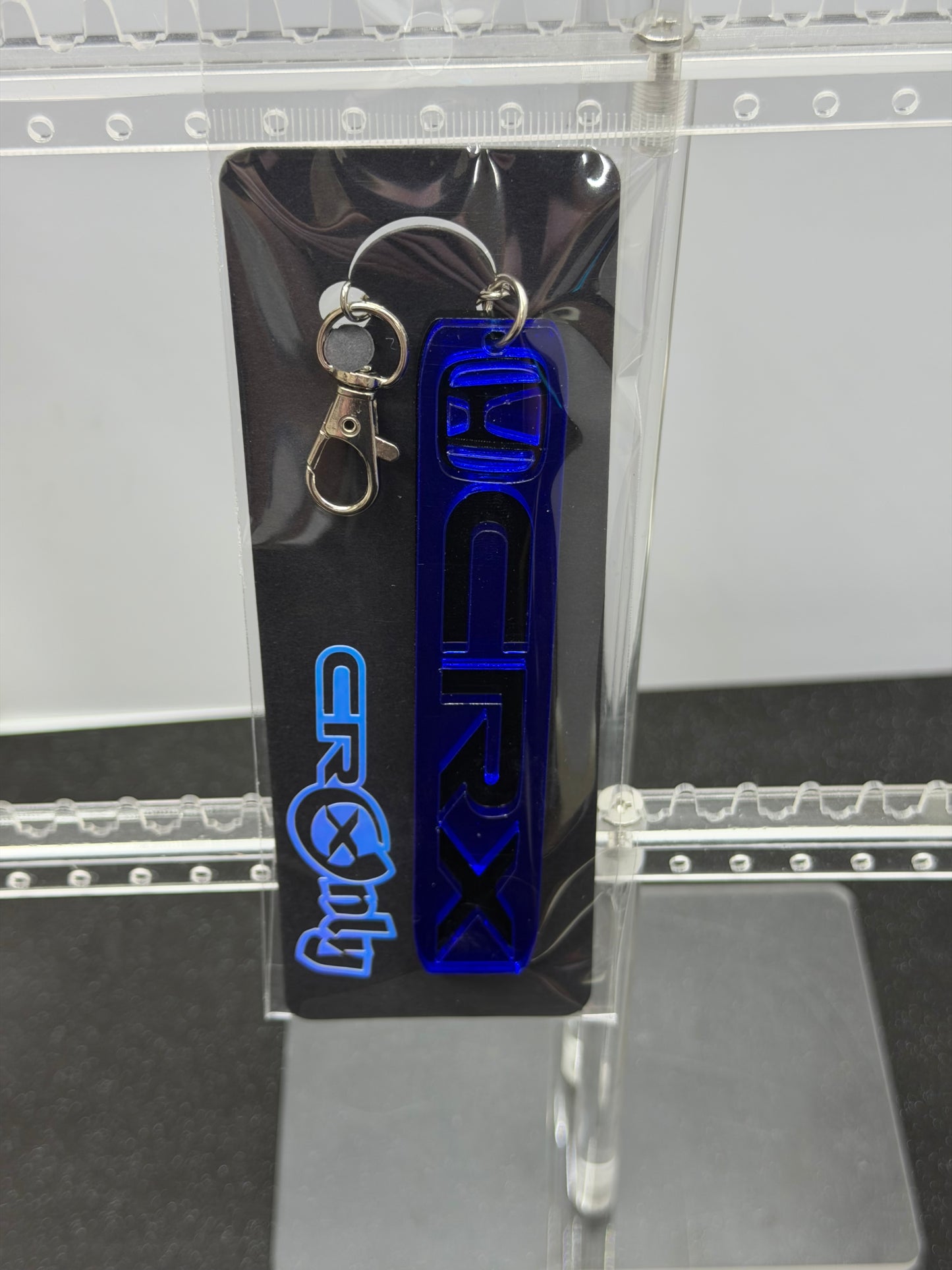 Honda CRX Acrylic Keychain - Blue Mirror