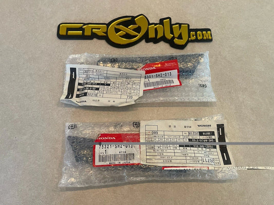 New OEM 1990 1991 Honda CRX R & L Fender Molding Body Trim Right Left NOS