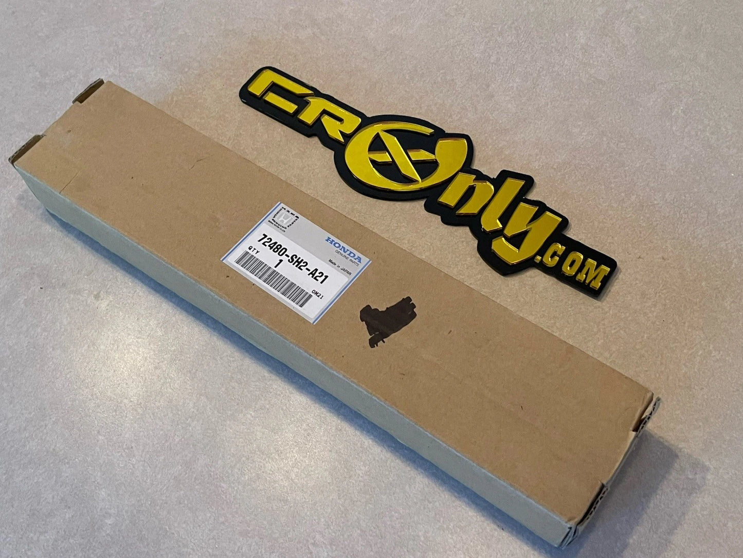 90-91 Crx Door interior B Pillar Sash Metal Trim Driver Side 72480-SH2-A21. NOS
