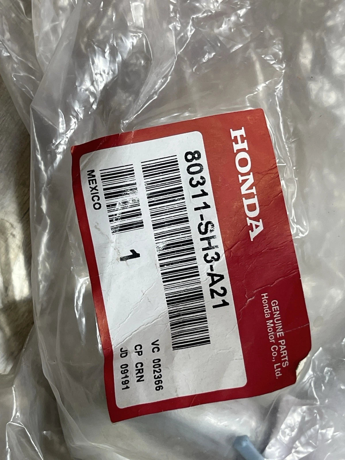 NOS 88-91 Honda CRX A/C Suction Pipe Line OEM **RARE** 80311-SH3-A21
