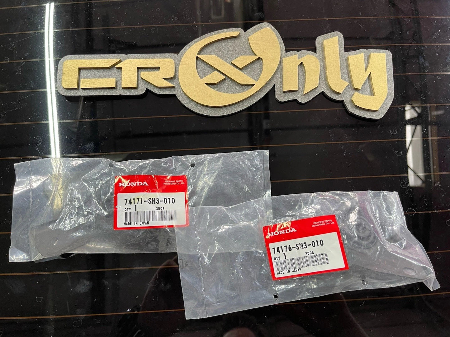 1988-1991 Civic CRX Radiator Upper Bracket Set Pair Left & Right OEM NOS **RARE*