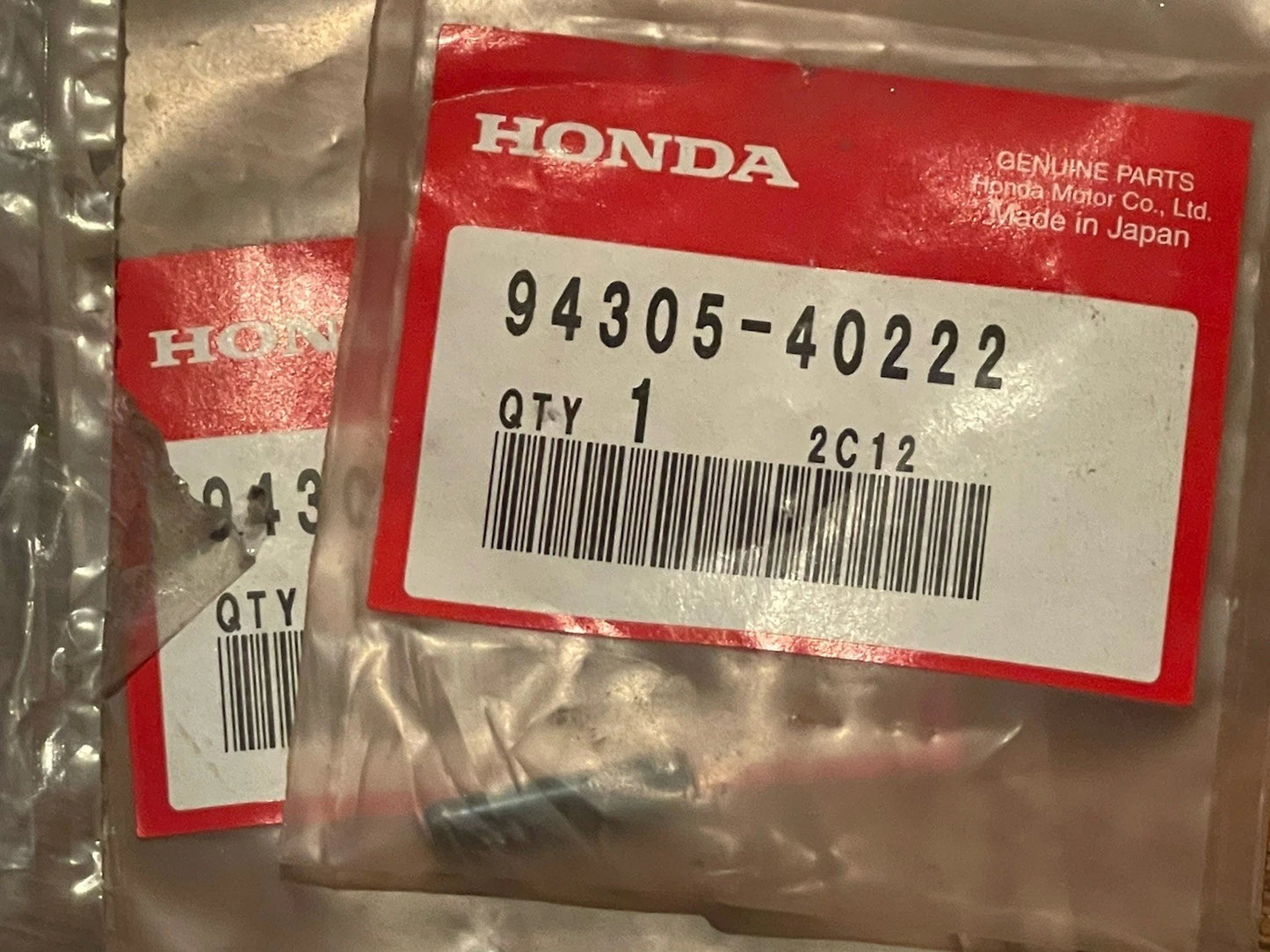 88-91 Honda CRX Glove Box Latch Striker, Hinges And Hinge Pins NOS NEW