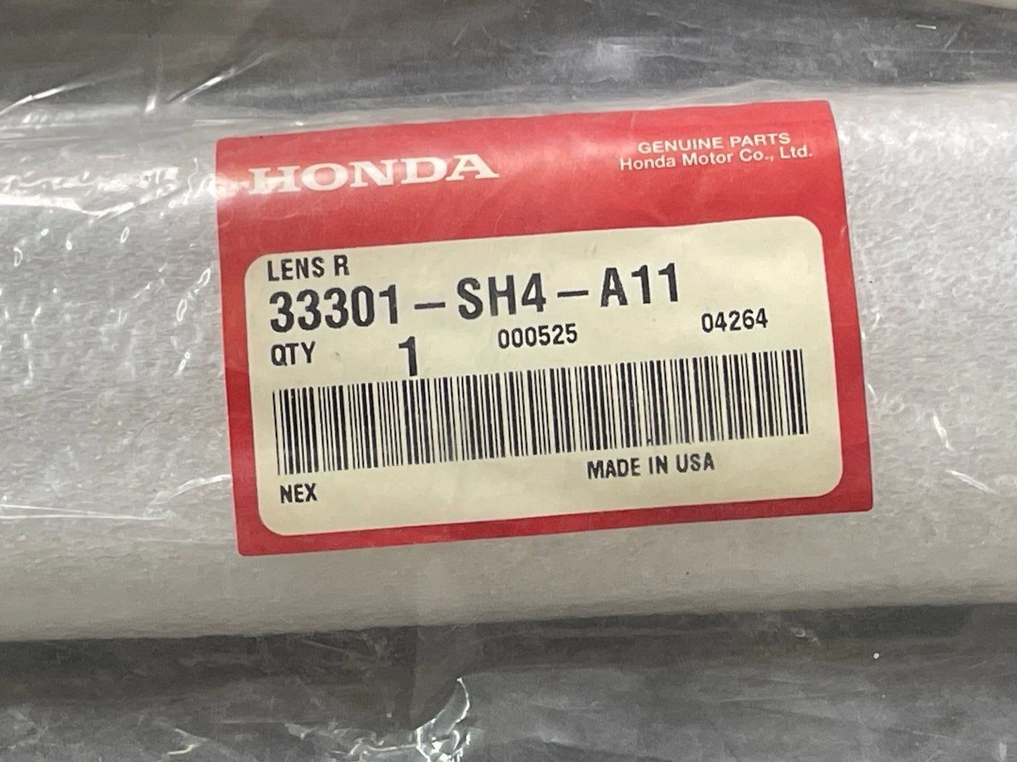 Honda CRX 90-91 Oem Stanley Bumper Lens NOS OEM Right/Pass Side New In Package